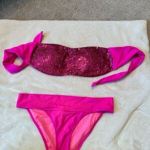 Victoria's Secret Pink Sequin Bikini